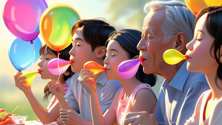 풍선 불기 운동
