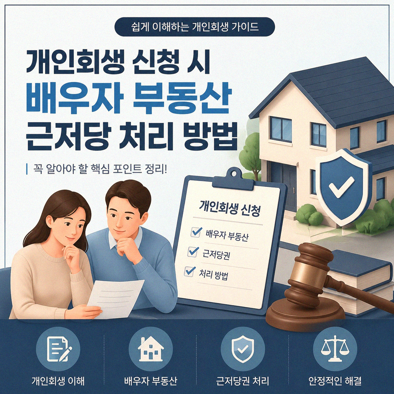 개인회생 배우자 부동산 근저당, 어떻게 정리될까