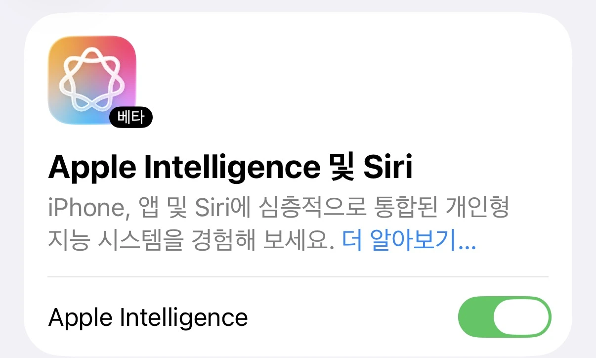 아이폰 인텔리전스 기능 활용 (글쓰기도구, 시리 한국어, 클린업)