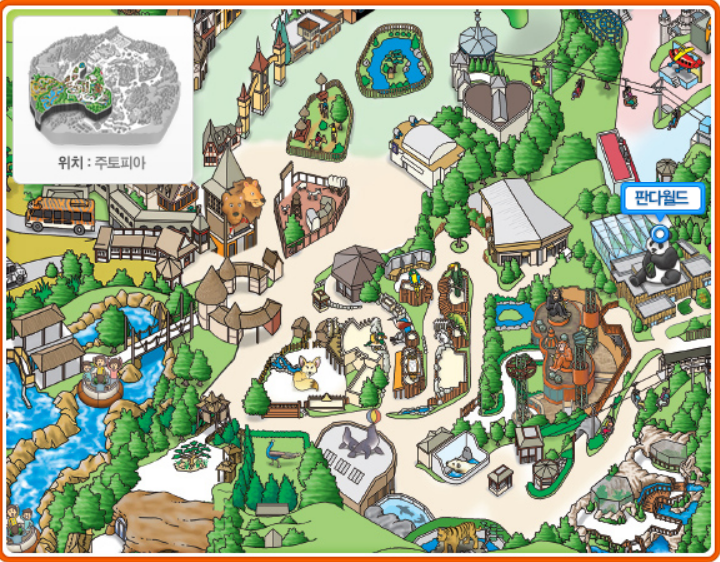 에버랜드 판다월드 지도