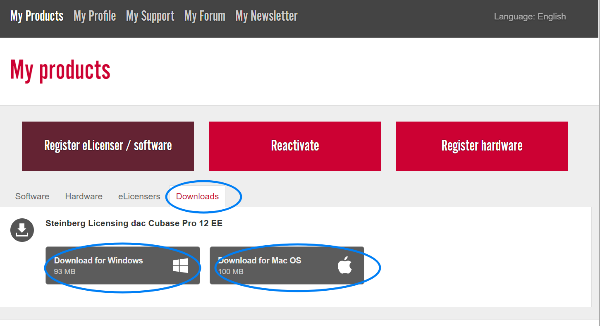 Show eLicenser-based products 다운로드