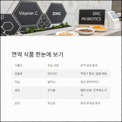 봄철 면역력 높이는 천연 식품 7가지의 비밀