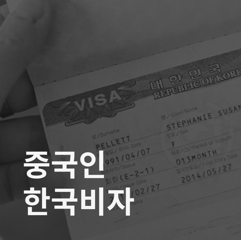 중국인 한국 비자