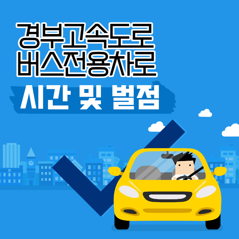 경부고속도로 버스전용차로 시간 및 벌점
