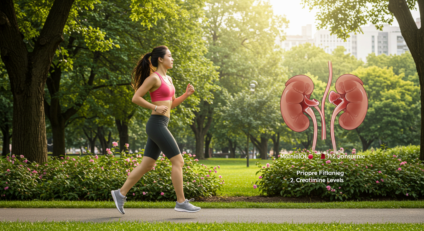 규칙적인 운동으로 신장 부담 줄이기.