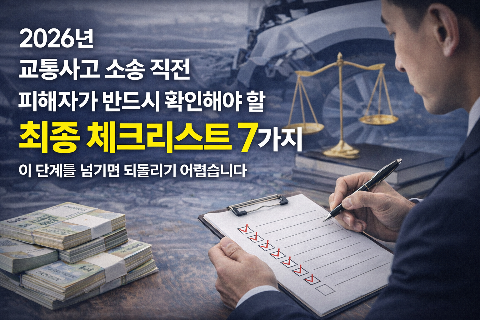 교통사고 소송 전 확인해야 할 체크리스트 7