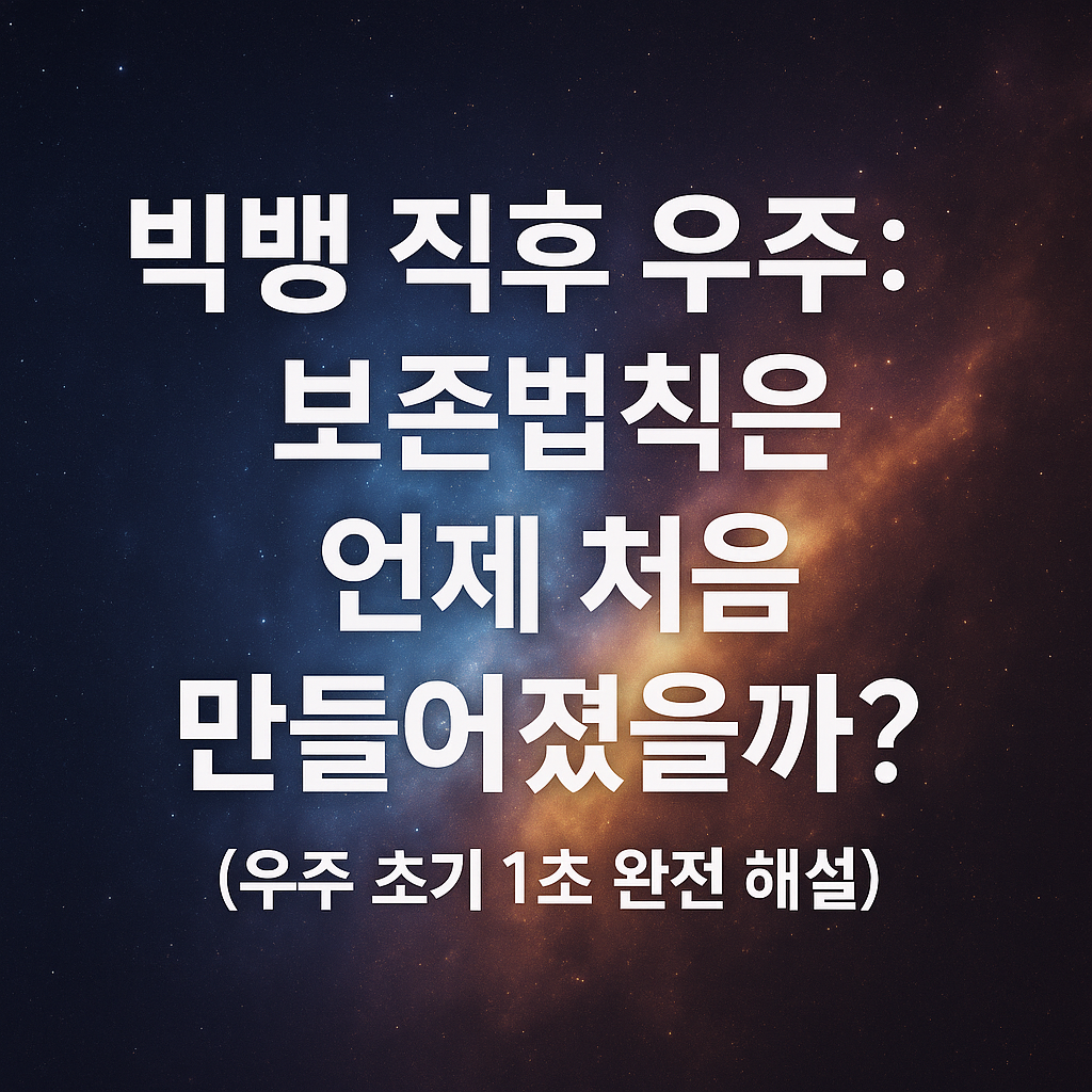 빅뱅 직후 우주