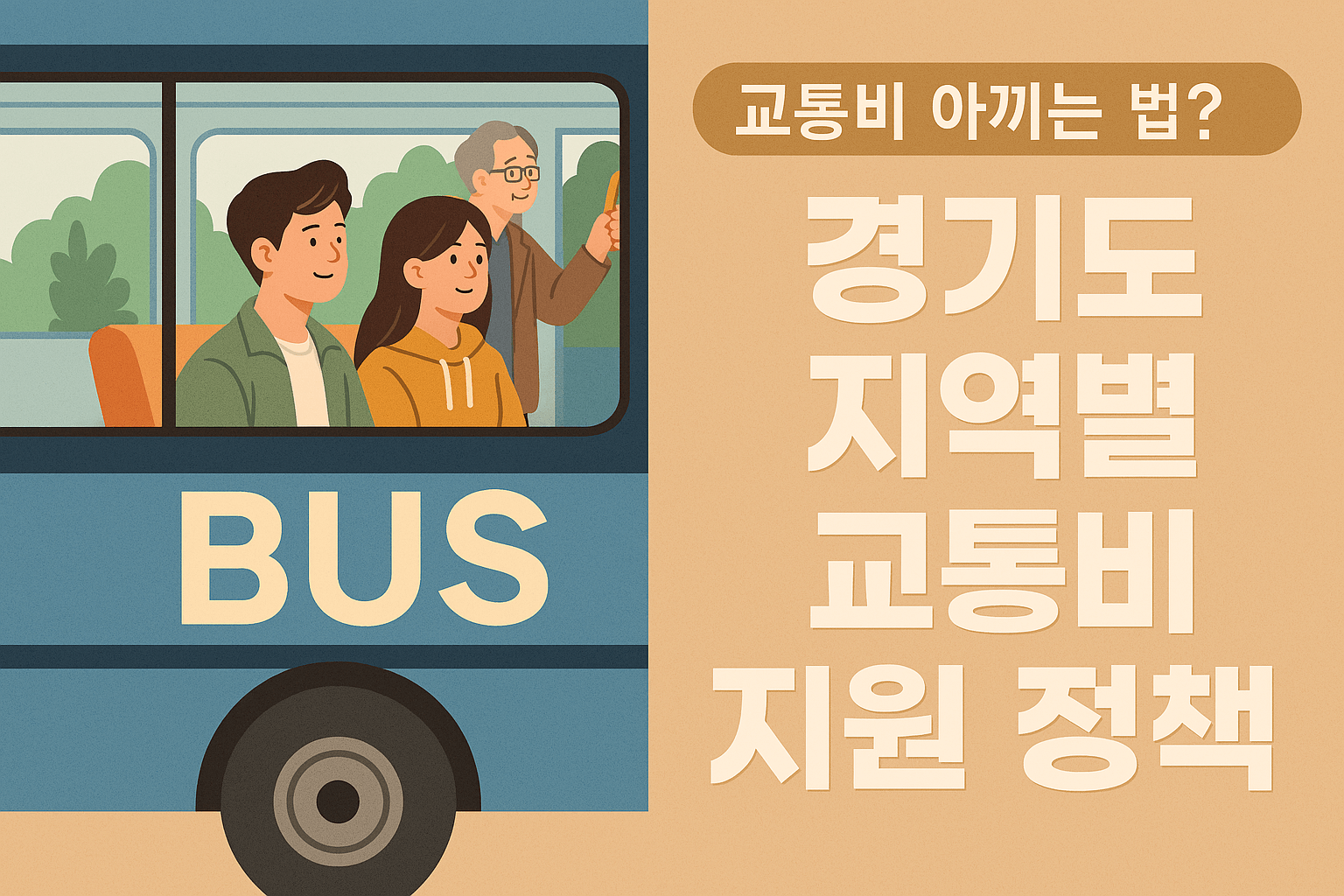 교통비아끼는법 경기도 시도별 교통비 지원정책