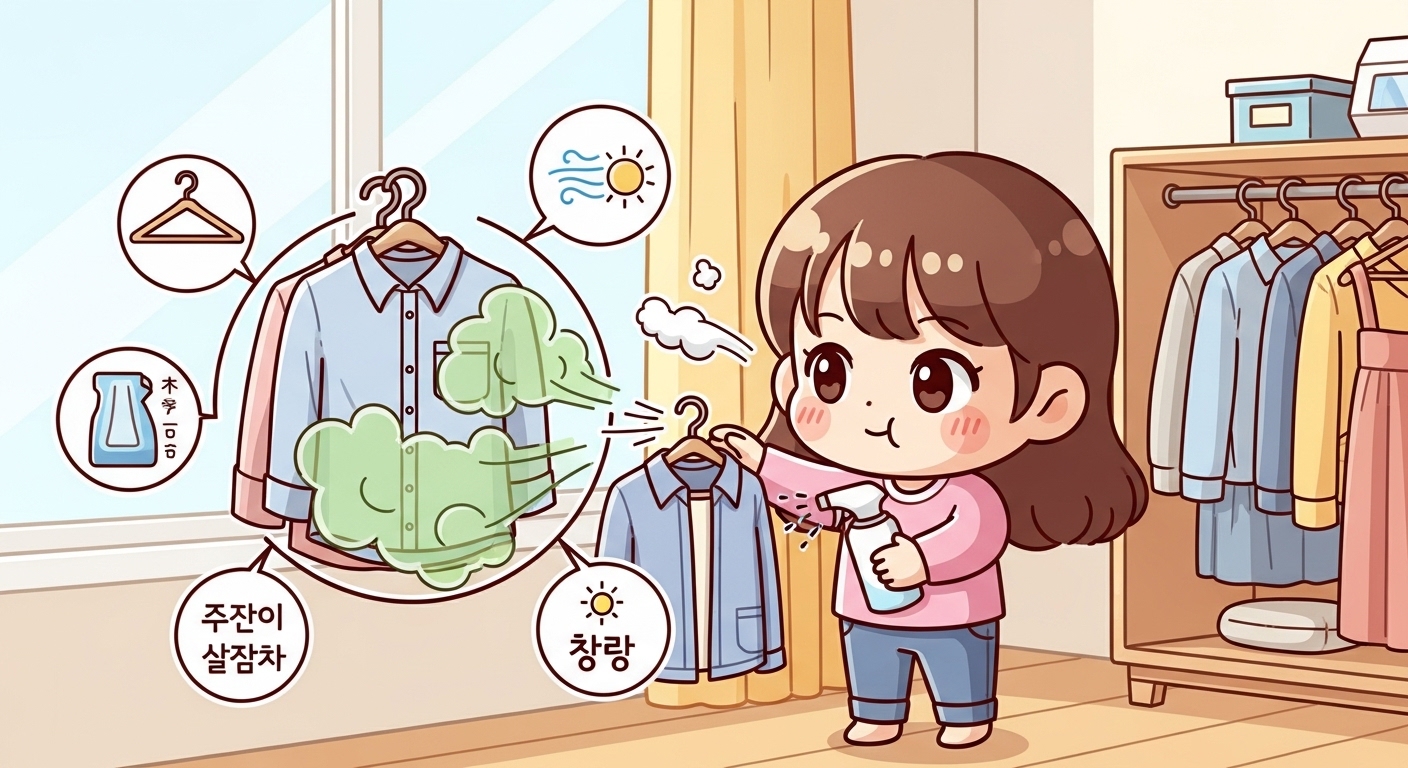 옷 담배 냄새 제거법