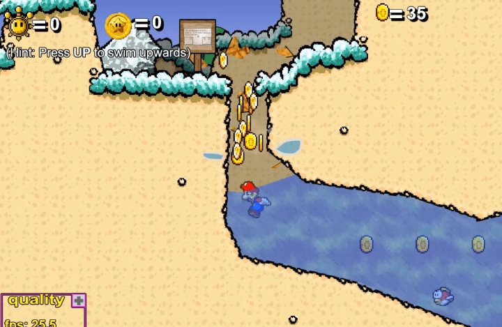 막혀있는-벽을-부수고-금화를-획득하는-화면