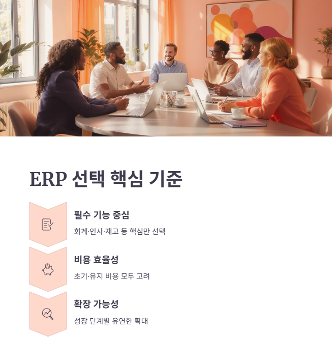 중소기업 성공적인 ERP 솔루션 선택 기준