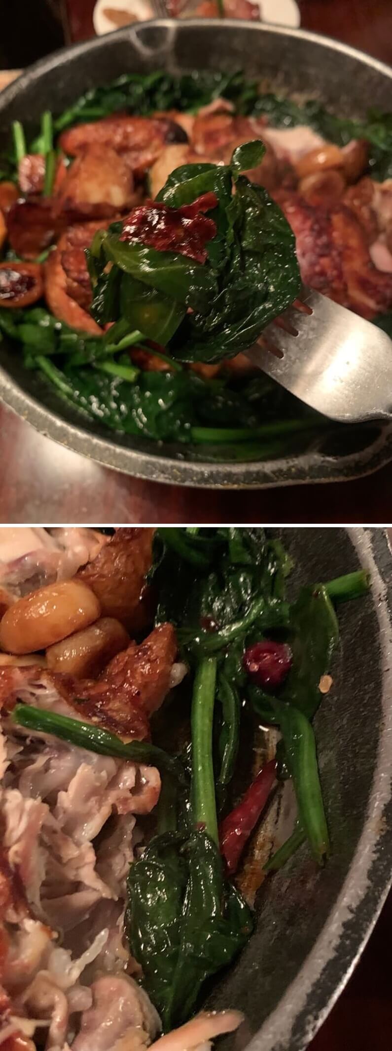 시금치와 페페론치노