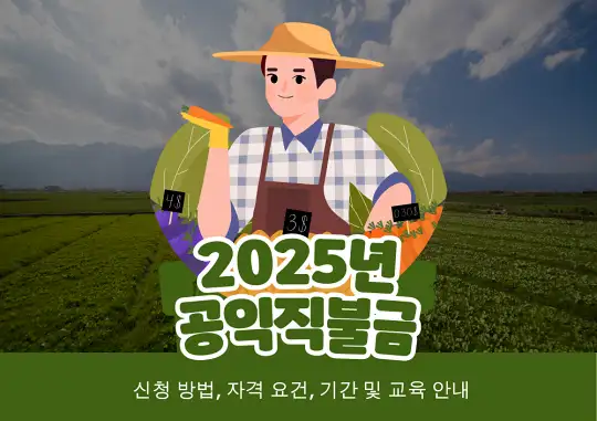 2025년 공익직불금
