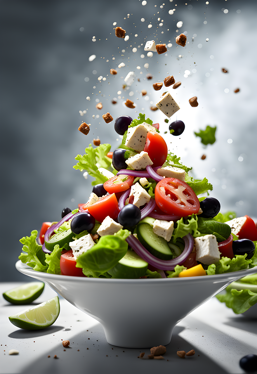 건강한-샐러드-각종-야채와-토마토-두부