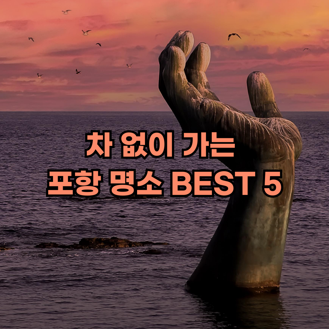 차 없이 가는 포항 명소 BEST 5