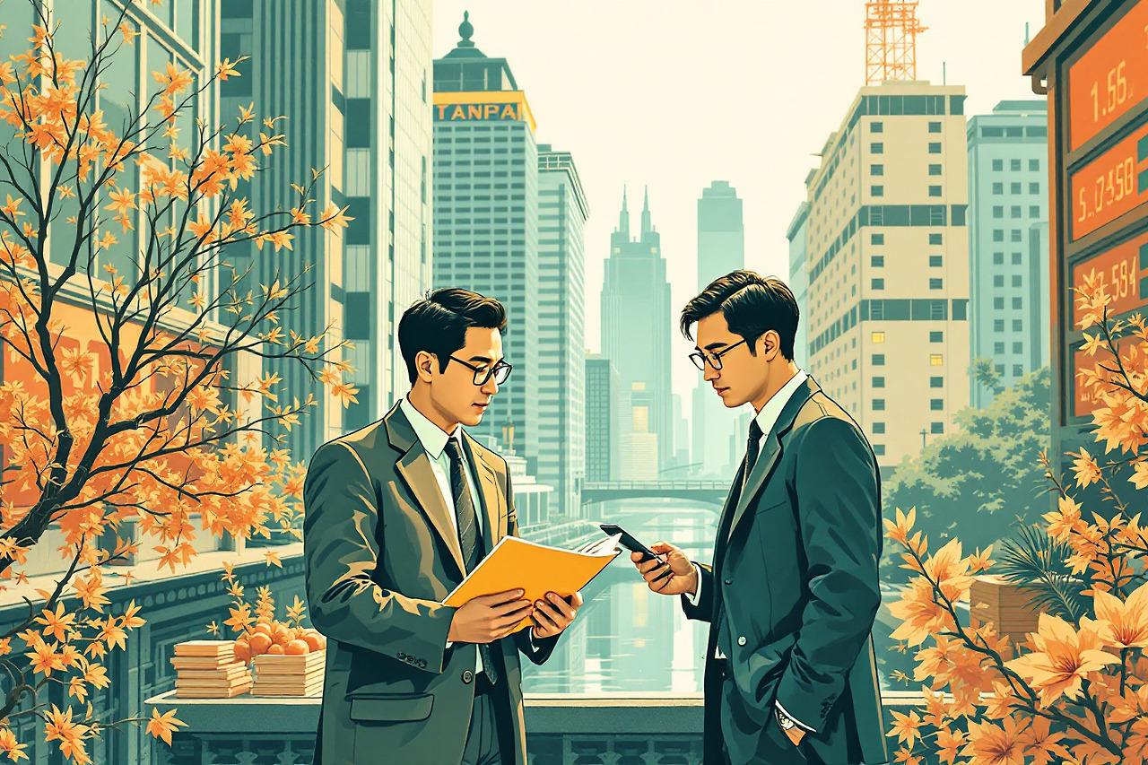 투자 분석 하고 있는 투자자들