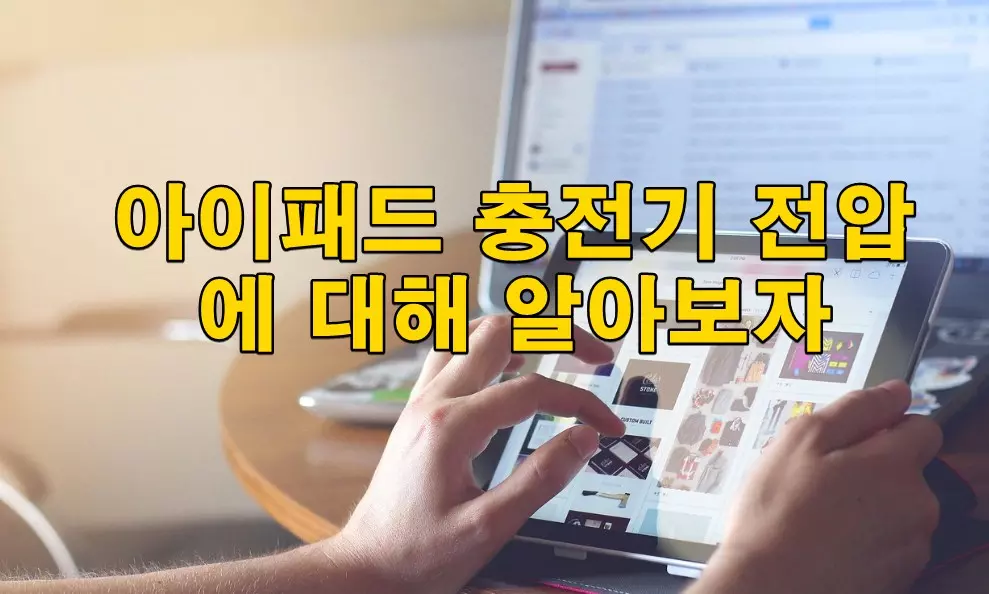 아이패드 충전기 전압에 대해 알아보자