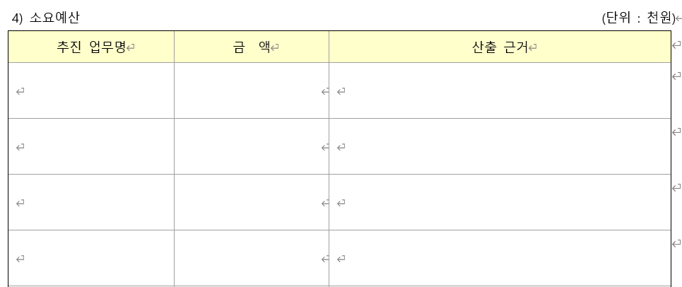 사업계획서-예산-캡쳐이미지