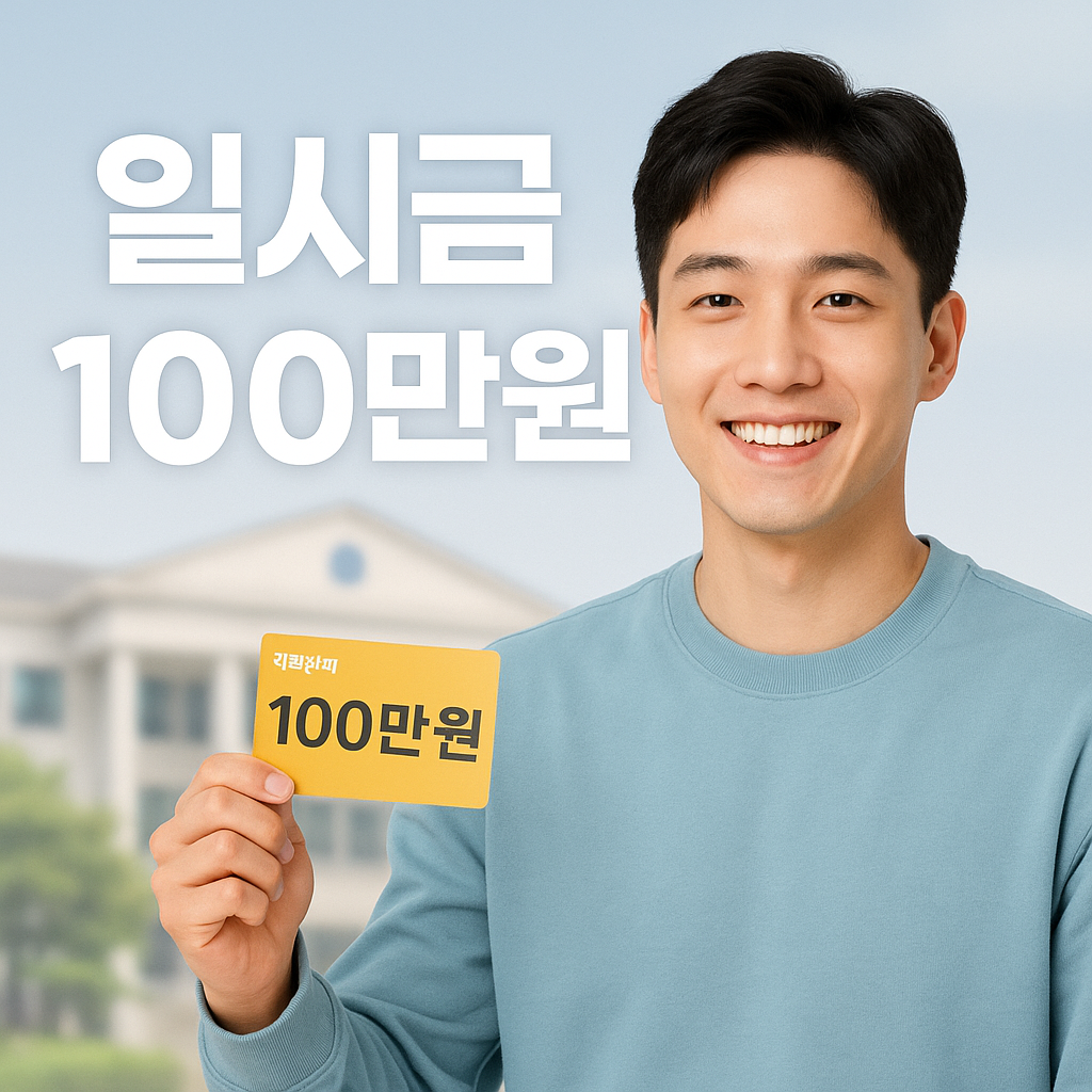 기초생활수급자 청년기본소득 100만 원 일시금 Q&amp;A