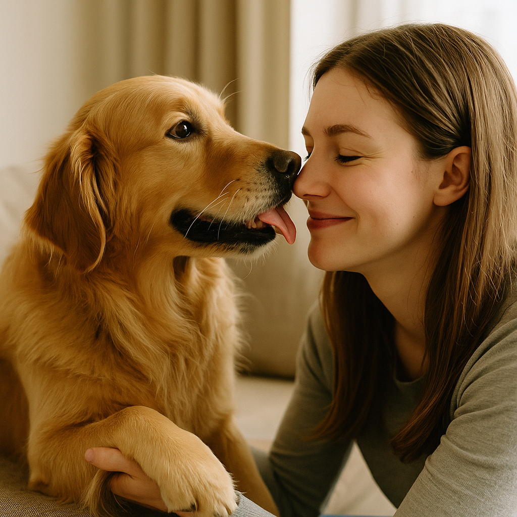 강아지가 좋아하는사람에게 보이는 행동
