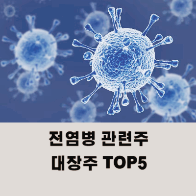 전염병 관련주 대장주 테마주 수혜주 TOP5