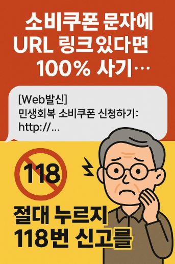 소비쿠폰 문자 스미싱 관련 사진