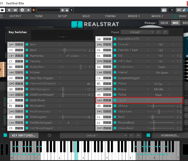 Legato: 레가토 주법