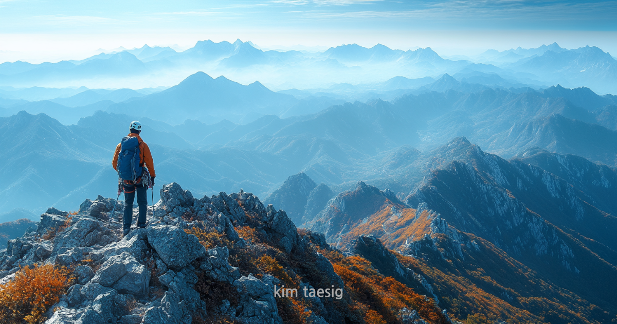 강천산 등산 모습