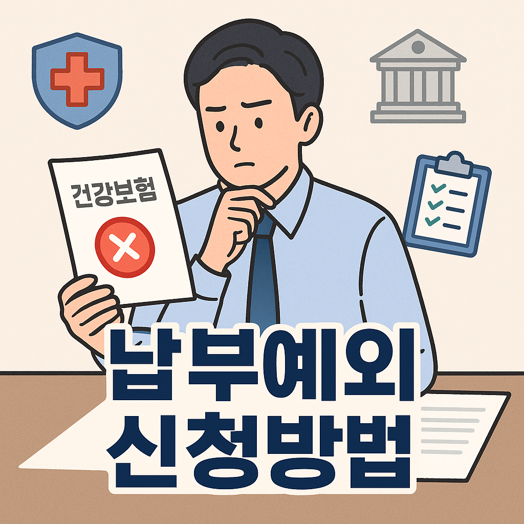 청년 건강보험료 납부예외 신청 방법