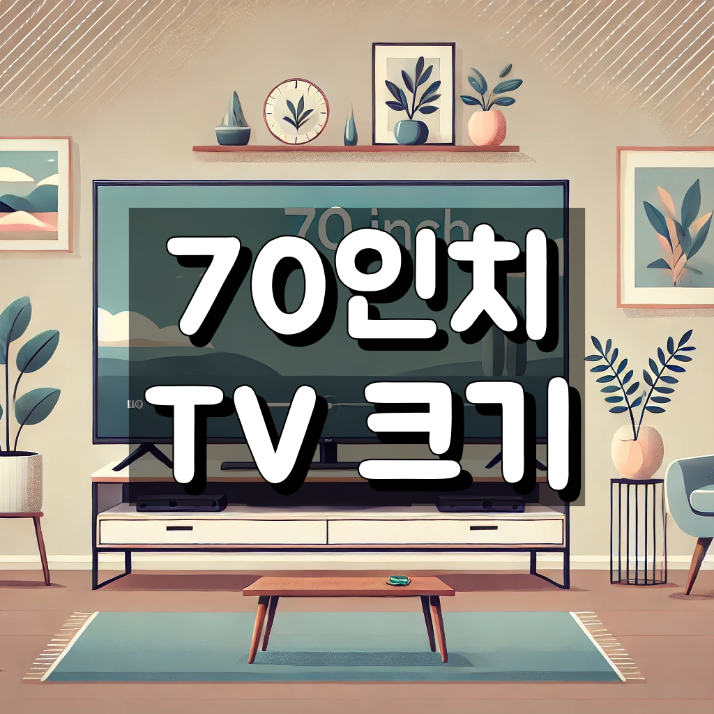 70인치 TV 크기 대표 이미지