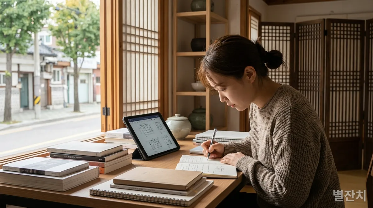 열심히 공부하는 사람의 모습