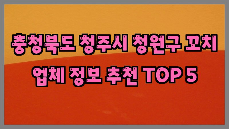 충청북도 청주시 청원구 꼬치