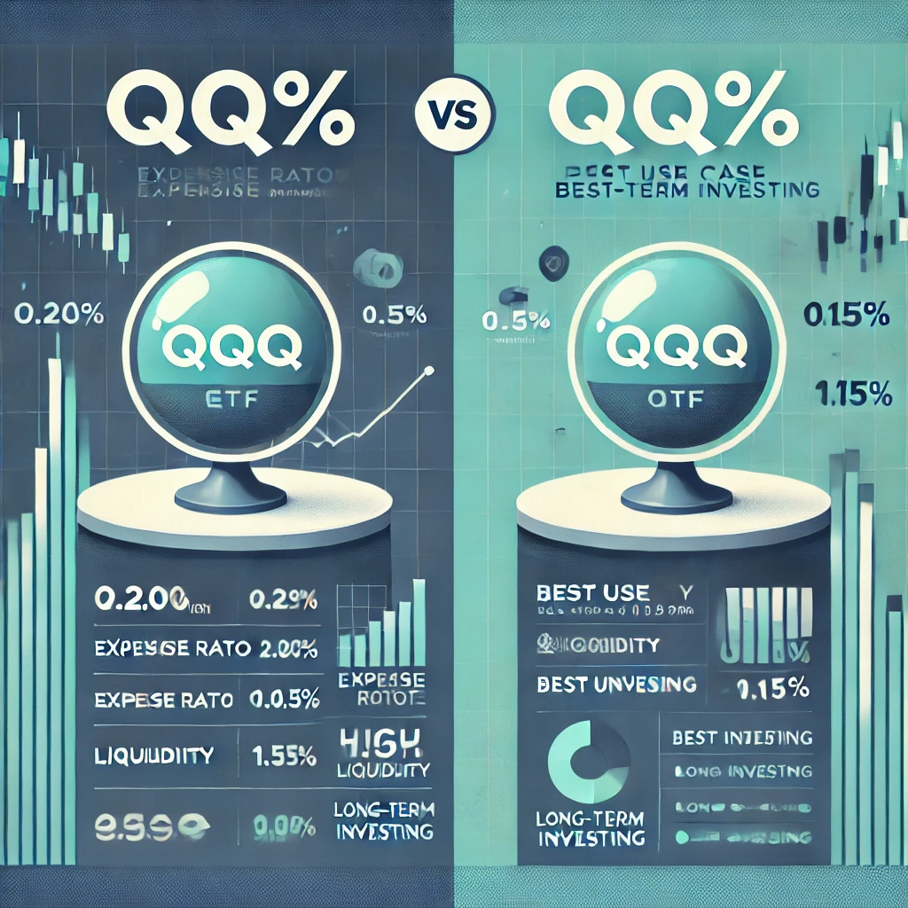 QQQ와 QQQM 비교 사진