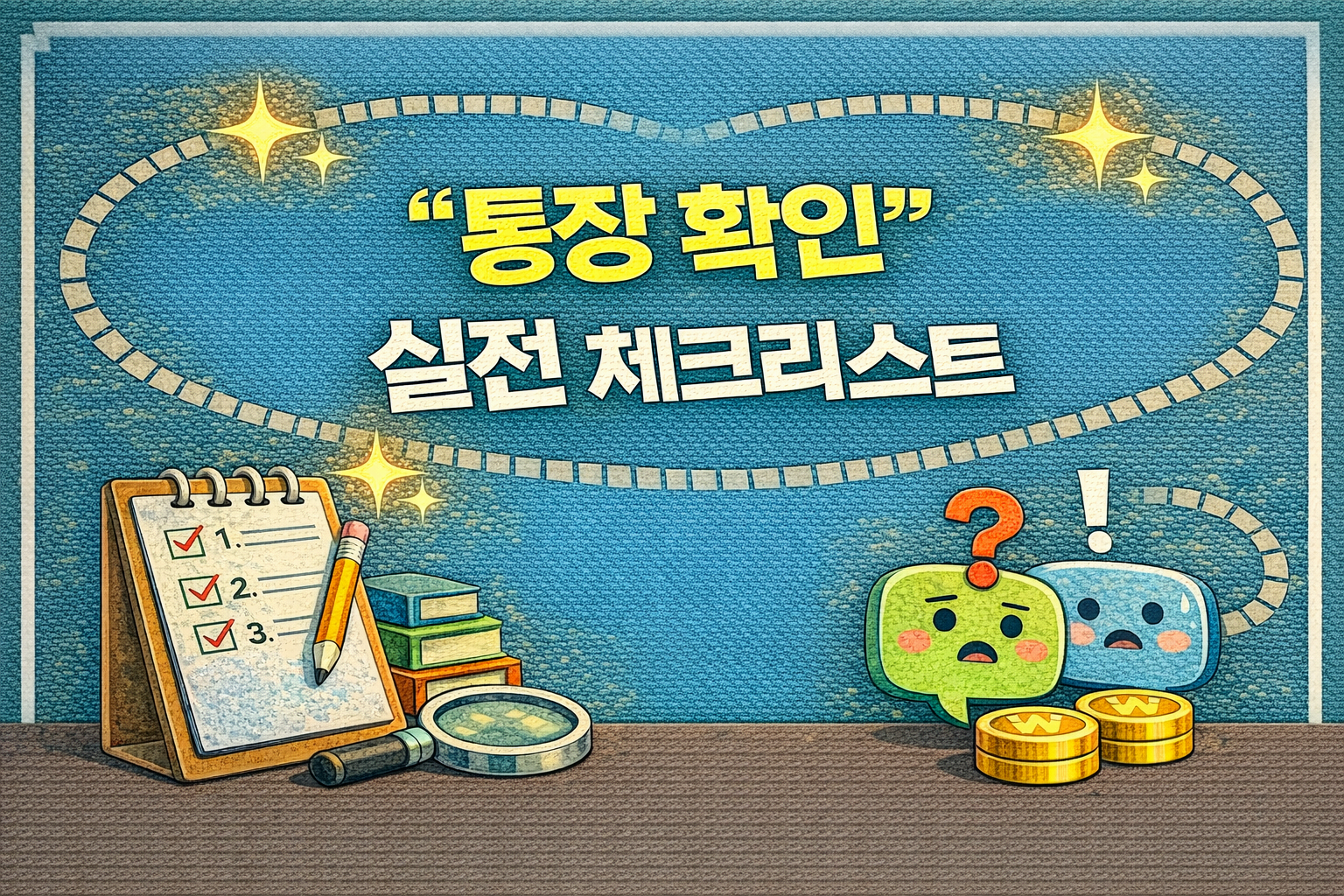 &ldquo;통장 확인&rdquo; 실전 체크리스트