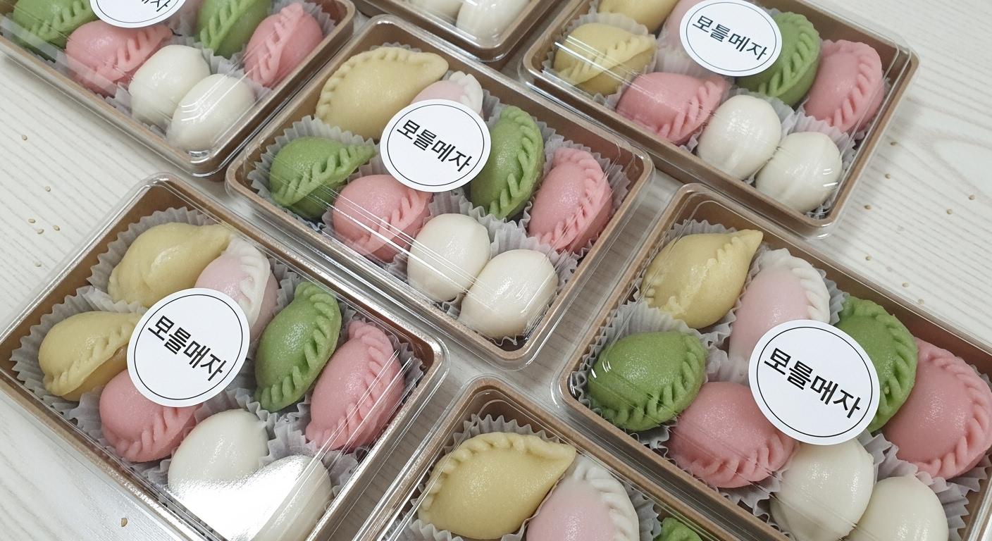 어린이집 송편 포장