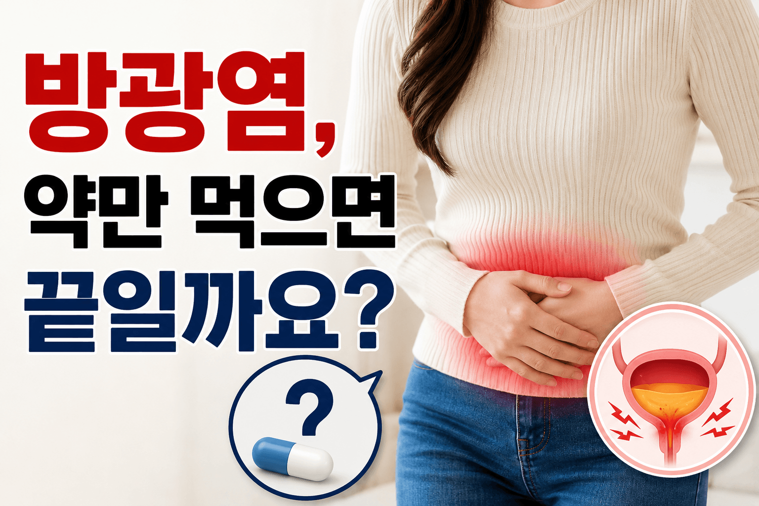 방광염치료 빨리 낫는 방법, 증상부터 재발 예방법까지 총정리