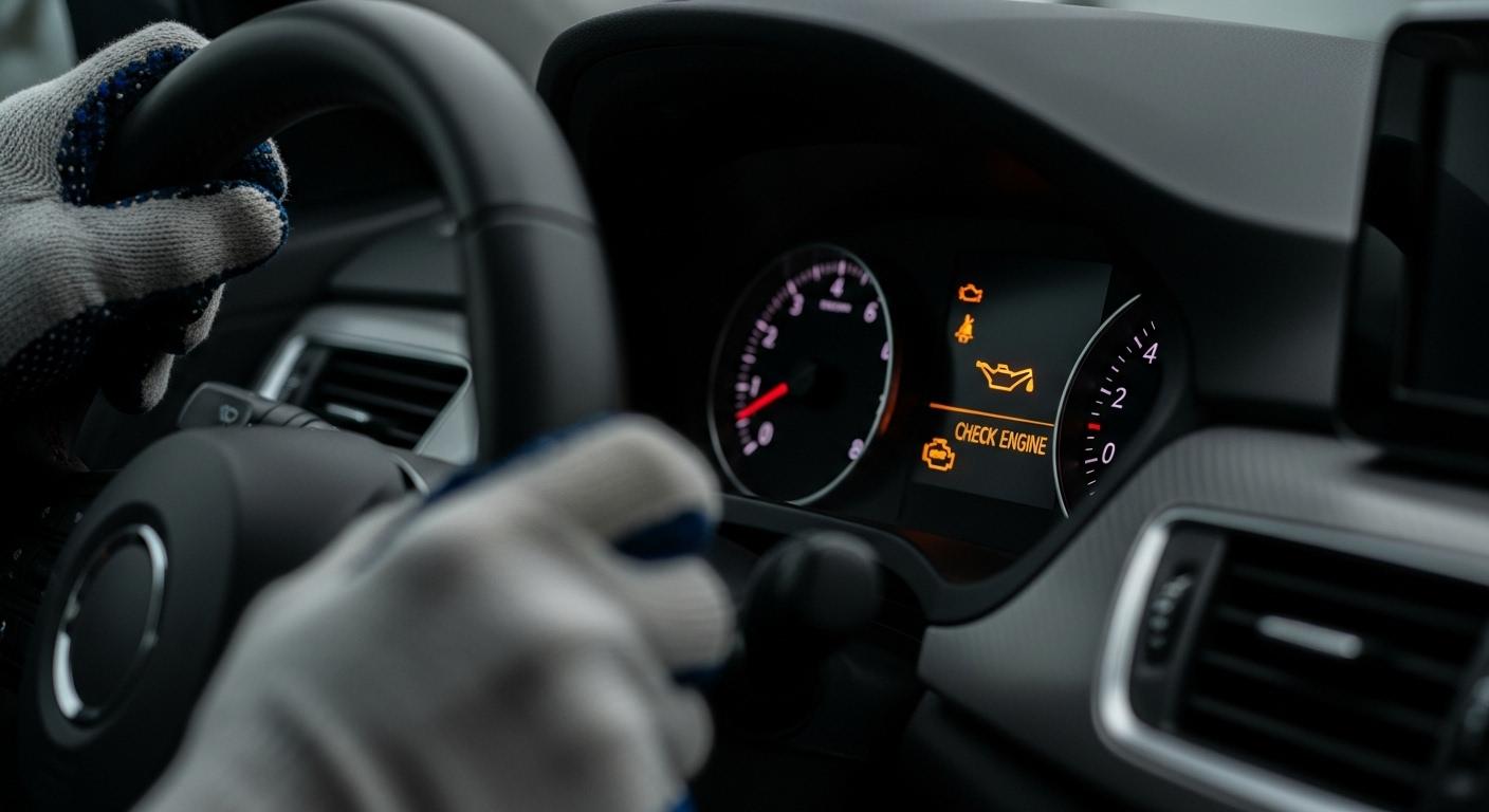 자동차 점검등 엔진오일