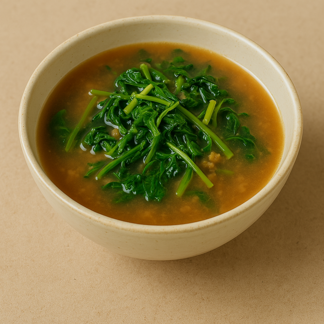 된장 국물에 냉이를 넣어 만든 구수한 냉이된장국, 봄철 보양식 반찬