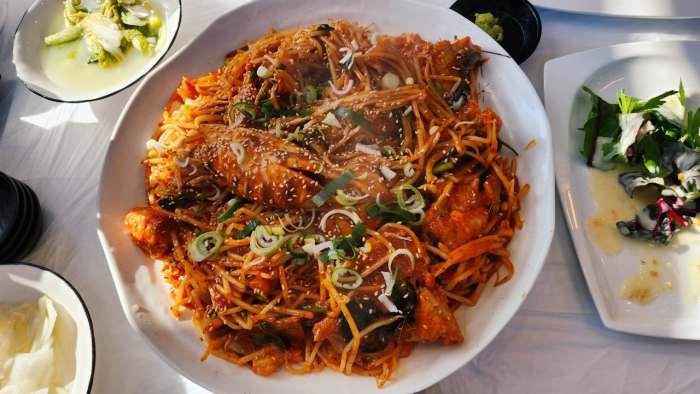 생방송오늘저녁 전남 화순 통낙지 불낙 전골 차돌박이 나가사키 만두전골 서비스 아구찜 맛집 추천