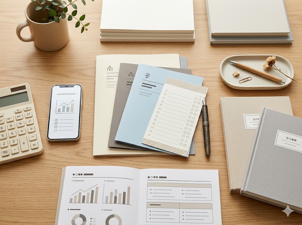 숨은 지원금을 찾기 위하여 서류를 조사하고 있다.