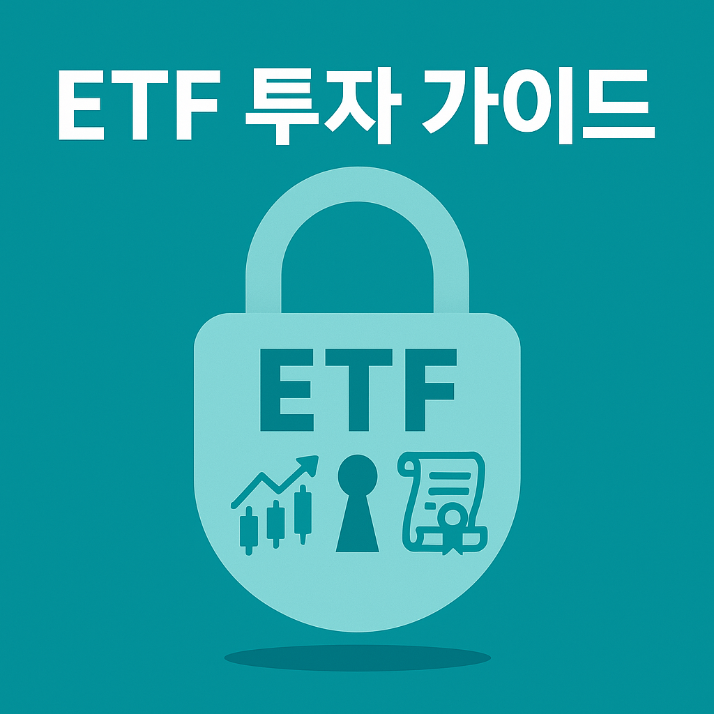 ETF 투자 길잡이를 상징하는 자물쇠