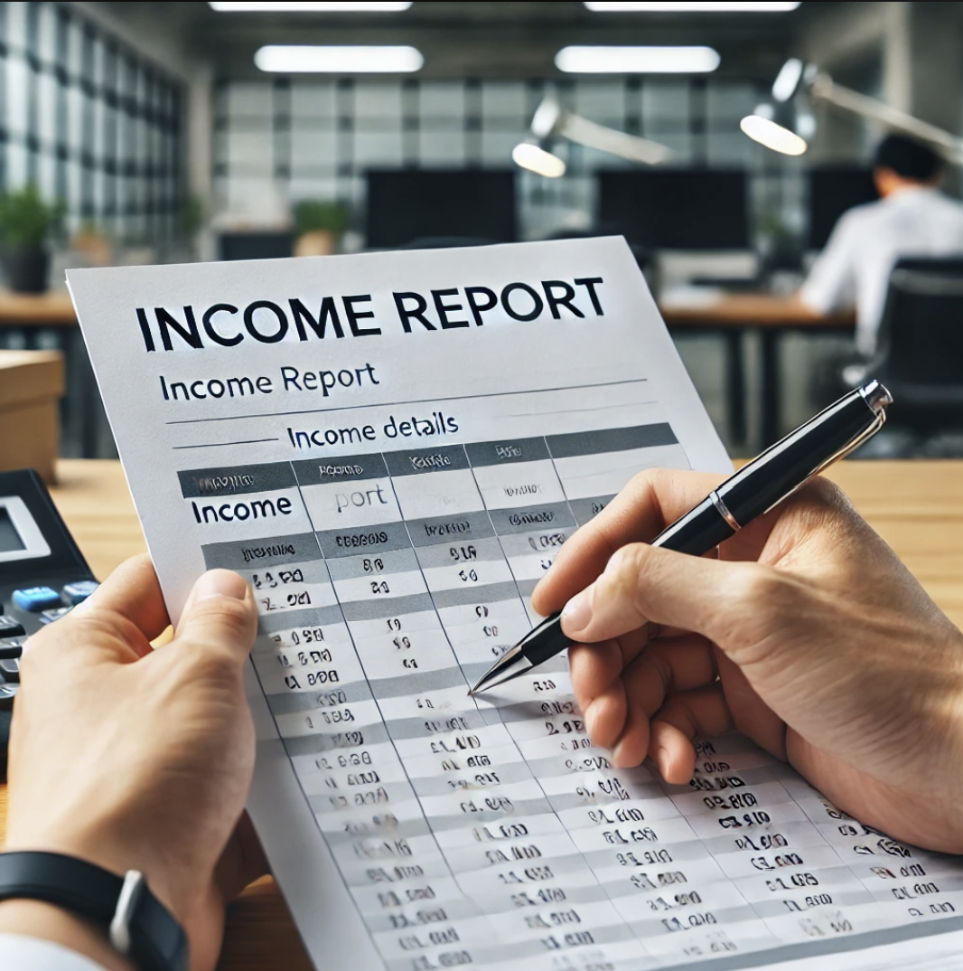 소득총액신고서 작성중