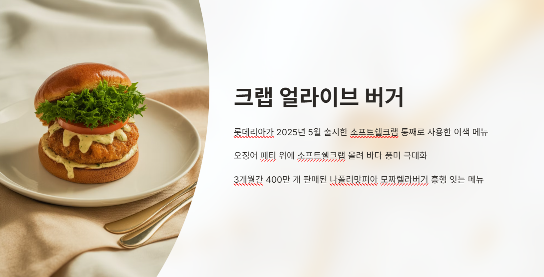 크랩 얼라이브 버거란?