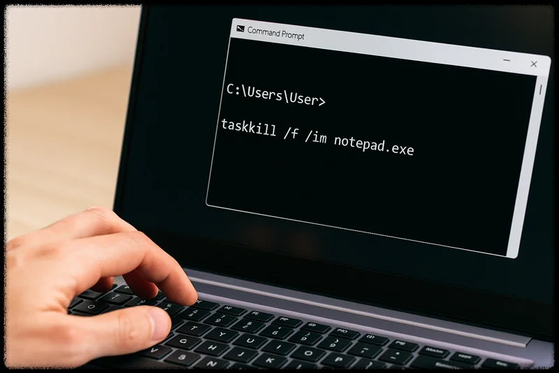 cmd에서 프로그램 강제 종료 실행