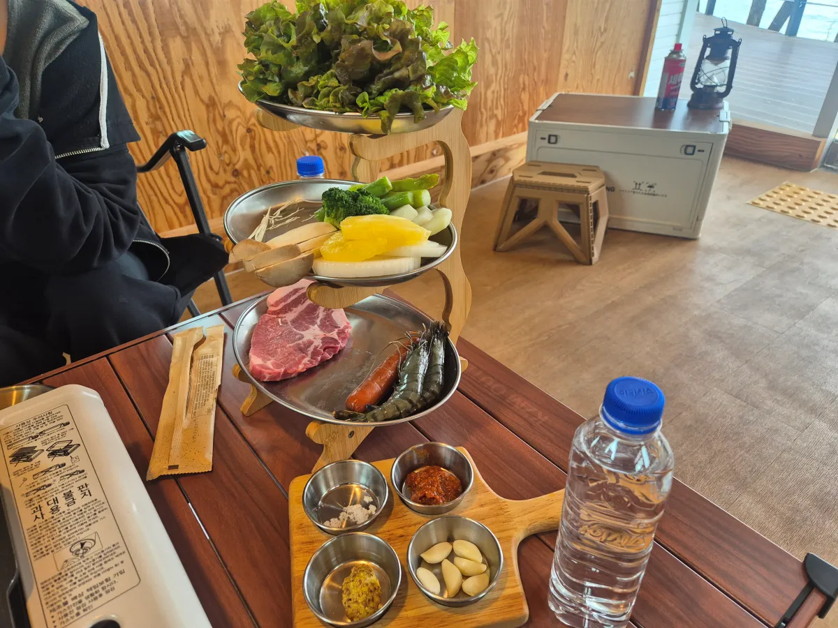 3단-야채-고기-세트