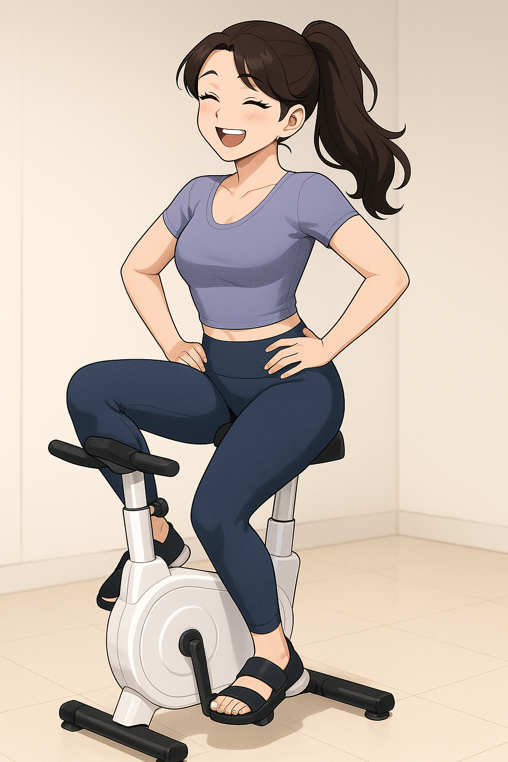 접이식 실내 자전거