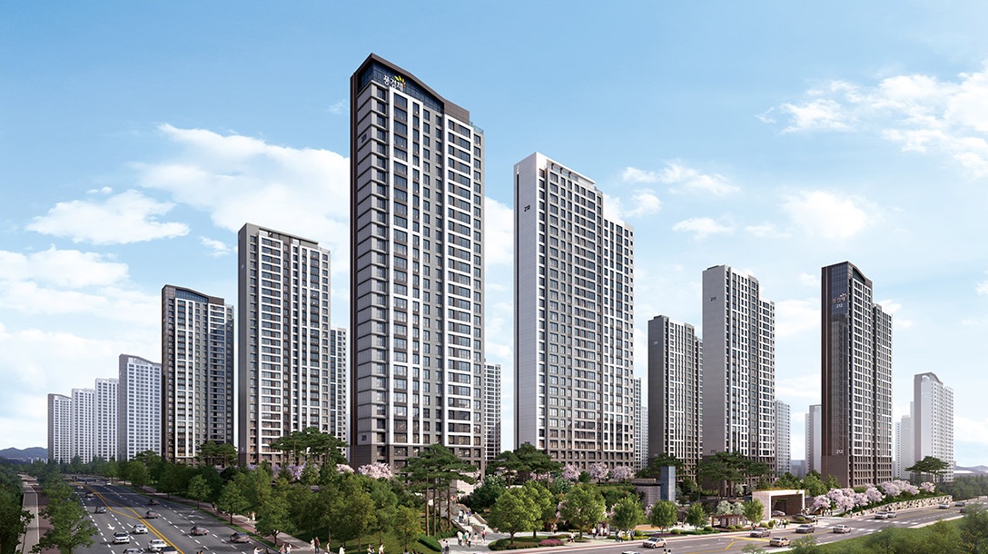 지제역 반도체밸리 제일풍경채 2블록 전경