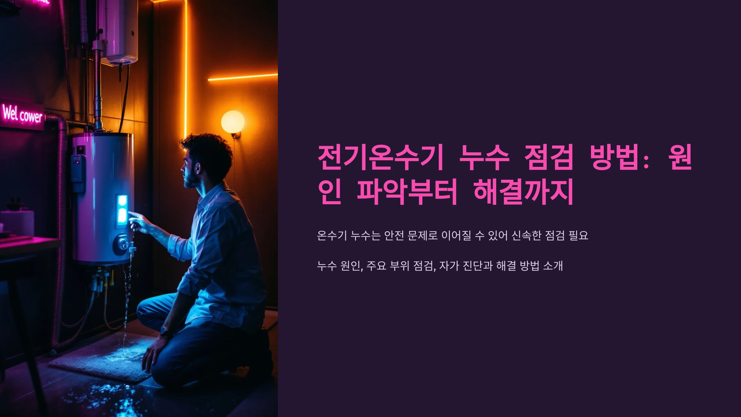 전기온수기-누수-점검-방법