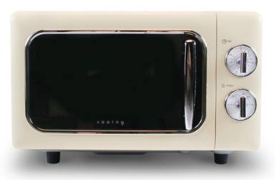 쿠잉 레트로 전자레인지 다이얼식 20L, MC-RCR20A(퓨어크림)