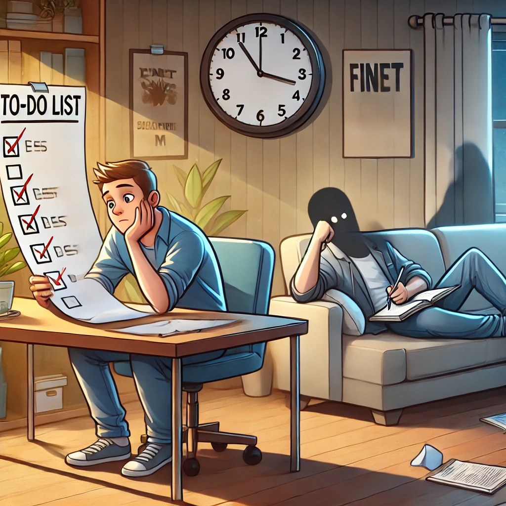 내가 해야할일 확인하는 모습